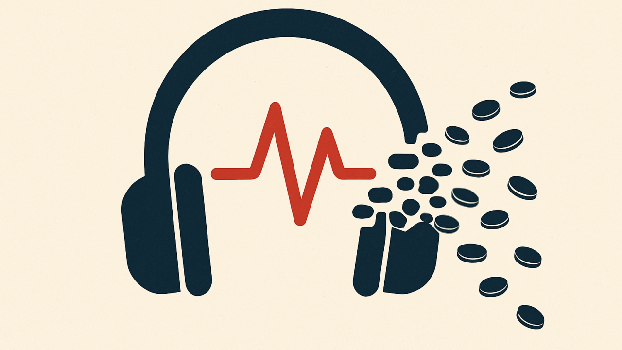 Editorial illustration for: The Economics of Music Streaming: Where the Money Goes