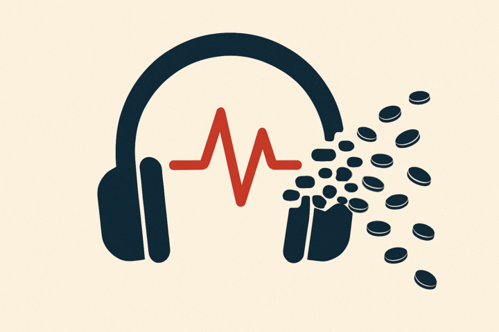 Editorial illustration for: The Economics of Music Streaming: Where the Money Goes
